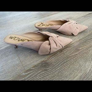 Soft suede kitten heels